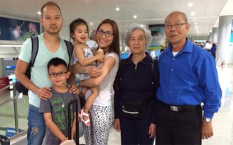 Gia đình chồng về nước để ủng hộ liveshow của Hồng Ngọc