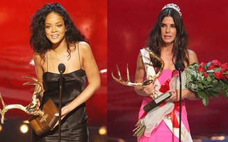 Rihanna, Sandra Bullock gợi cảm nhận giải Guys Choice Awards 2014