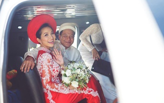 Kim Hiền rạng ngời bên chồng Việt kiều trong ngày cưới