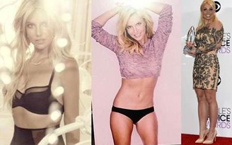 Britney Spears khoe ảnh sexy đập lời 'tố' photoshop quá đà