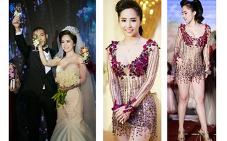 Cô dâu Quỳnh Nga bất ngờ thay váy sexy, nhảy cực sung trong đám cưới
