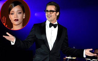 Brad Pitt hài hước chế giễu Rihanna ngay trên sân khấu