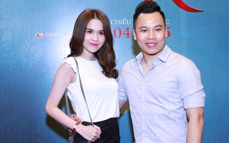 Ngọc Trinh - Vũ Khắc Tiệp 'tay trong tay' đến ủng hộ phim mới của Linh Chi