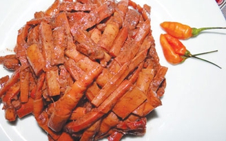 Măng Là A kho mắm ruốc