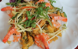 Gỏi rau muống chiên giòn dễ làm