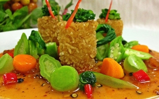 Khéo tay làm cơm cháy mỡ hành