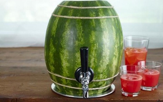 Làm bình cocktail dưa hấu tuyệt đẹp