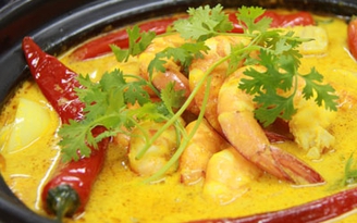 Béo ngậy và thơm cà ri tôm sú