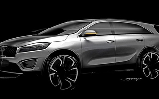 ​Kia úp mở hình ảnh chiếc Sorento 2015