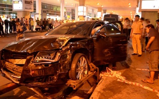 Audi A8L của Hồ Ngọc Hà tan nát sau tai nạn liên hoàn
