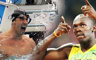 Kình ngư Phelps cho Usain Bolt "ngửi khói"