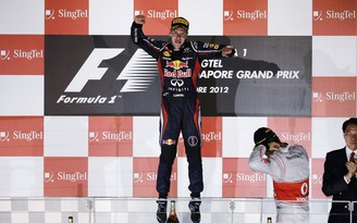 Vettel chiến thắng tại Singapore Grand Prix 2012