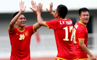 U.23 Việt Nam mừng chiến thắng