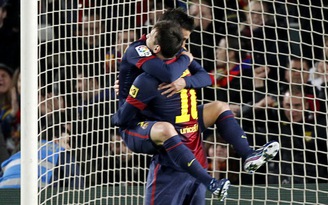 Messi và Villa tỏa sáng trong chiến thắng của Barcelona