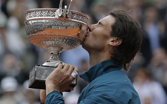 Rafael Nadal vô địch Pháp mở rộng thứ 8