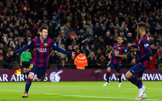 Messi lập hattrick, vượt mốc 400 bàn thắng cho Barcelona