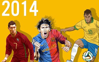 Infographic những con số ấn tượng của bóng đá thế giới năm 2014