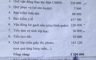 TP.HCM: Các trường không được thu các khoản thu ngoài quy định