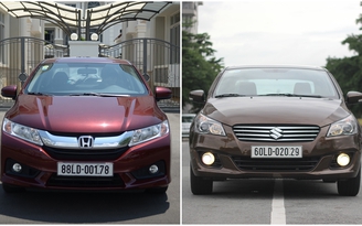 Cùng tầm giá 580 triệu đồng, chọn Suzuki Ciaz hay Honda City?