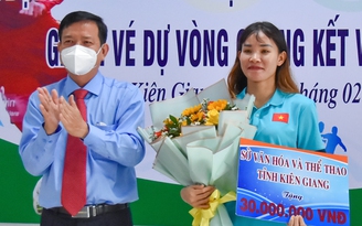 Tỉnh Kiên Giang vinh danh tuyển thủ quốc gia Chương Thị Kiều