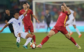 Kết quả U.23 Việt Nam 0-0 Philippines, SEA Games 31: Bế tắc trước lối chơi phòng thủ