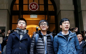 Ba thủ lĩnh biểu tình Hồng Kông được trả tự do