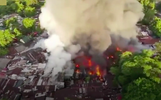 Cháy lớn tại Philippines thiêu rụi 80 căn nhà, 8 người thiệt mạng