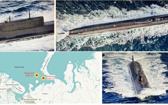 Siêu tàu ngầm hạt nhân Nga xuất hiện sau tin đồn ‘mất tích’