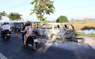 Bắt 6 nghi can phóng hỏa, đốt ô tô của giám đốc ở Hậu Giang