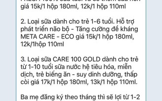 Trường mầm non cấm trẻ mang sữa đến lớp nhưng bán tại trường với giá cao