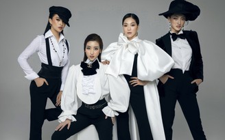 Hoa hậu Mỹ Linh, Tiểu Vy, Thùy Linh diện menswear 'ngầu' khởi động đêm thi 'Người đẹp thời trang'