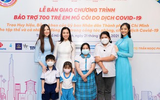 Hoa hậu Đỗ Mỹ Linh, Lương Thùy Linh… cùng nhận bảo trợ trẻ mồ côi do dịch Covid-19