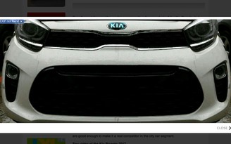 Kia Morning 2017 lộ diện thiết kế đầu xe