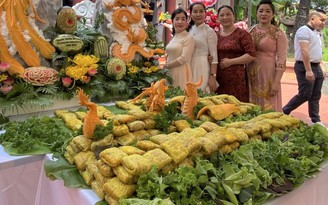 Bàn tiệc nem cua bể 'có một không hai' tại Việt Nam được xác lập kỷ lục