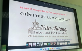 Hội Nhà văn TP.HCM chính thức ra mắt website ‘Văn chương TP.HCM’