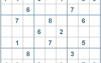 Mời các bạn thử sức với ô số Sudoku 3174 mức độ Khó