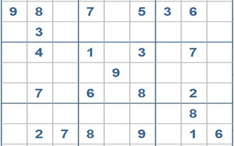 Mời các bạn thử sức với ô số Sudoku 3222 mức độ Khó