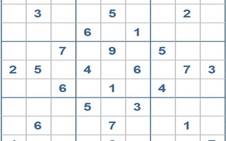 Mời các bạn thử sức với ô số Sudoku 3270 mức độ Khó