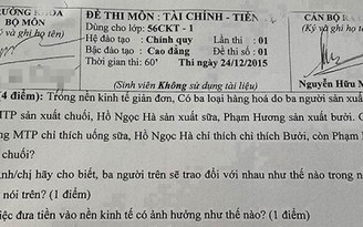 Người ra đề thi giả sử 'Hồ Ngọc Hà thích bưởi, Phạm Hương thích chuối' nói gì?