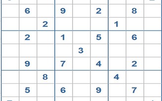 Mời các bạn thử sức với ô số Sudoku 3282 mức độ Khó