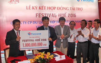 Vietravel tài trợ 1 tỉ đồng cho Festival Huế 2016