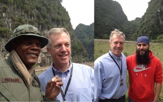 Đại sứ Mỹ bất ngờ thăm phim trường 'Kong: Skull Island' tại Ninh Bình