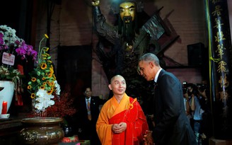 Chùa Ngọc Hoàng đón Tổng thống Mỹ Obama