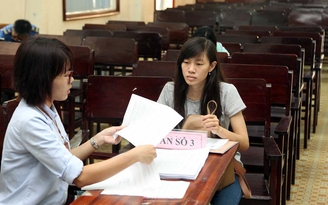Thí sinh rải rác nộp hồ sơ