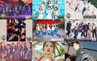 Dàn sao Kpop cạnh tranh quyết liệt trong bảng đề cử giải MAMA 2016