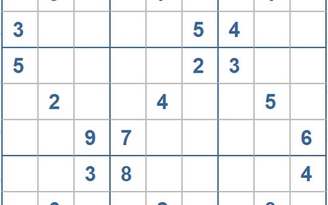 Mời các bạn thử sức với ô số Sudoku 3823 mức độ Khó