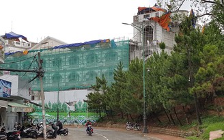 Công trình xây dựng sai phép giữa trung tâm Đà Lạt