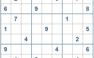Mời các bạn thử sức với ô số Sudoku 3995 mức độ Khó