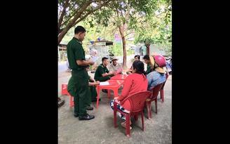 Chiến sĩ biên phòng học tiếng Khmer