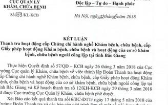 Cấp 'nhầm' nhiều chứng chỉ hành nghề y